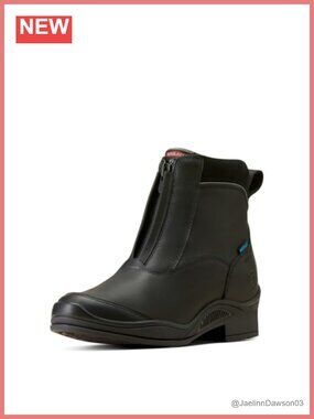 Extreme Pro Zip Waterproof Insulated Paddock Boot Equestrian Leather
